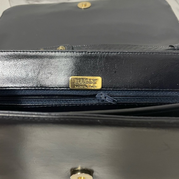 Navy Bally leather bag - Picture 2 of 4